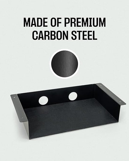 Under Desk Storage Shelf, Under Desk Tray, Carbon Steel Under Shelf Storage, Under The Desk Storage Small Shelf For Desk, Under Table Storage, Gaming Desk Accessories - 13 * 8 * 2.8 in - LeafyLoom