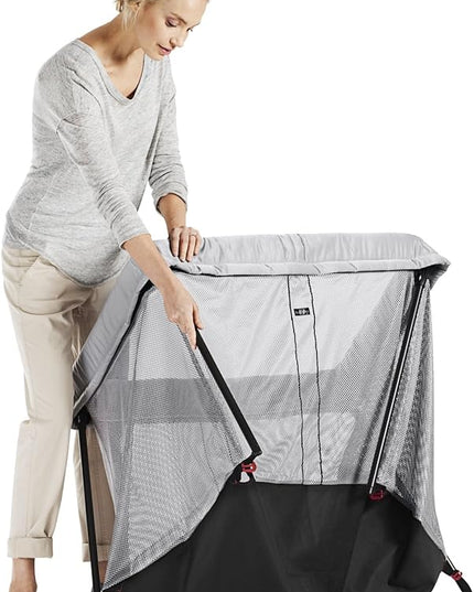 BabyBjörn Travel Crib Light, Silver, One size - LeafyLoom