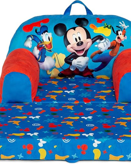 Delta Children Cozee Buddy Flip-Out Kids Chair, Mickey Mouse - LeafyLoom