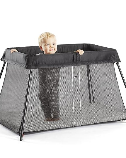BabyBjörn Travel Crib Light - Black (040280US), One size - LeafyLoom