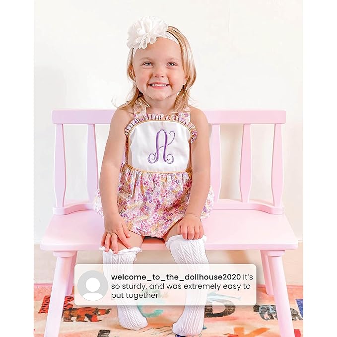 Delta Children Windsor Bench, Grey - LeafyLoom