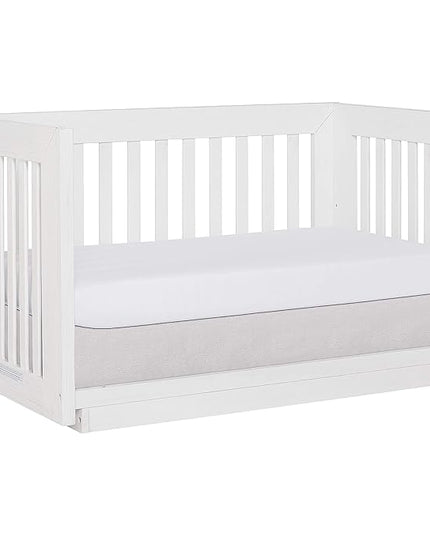 Dream On Me Evolur Maddox Modern Crib, Weathered White - LeafyLoom