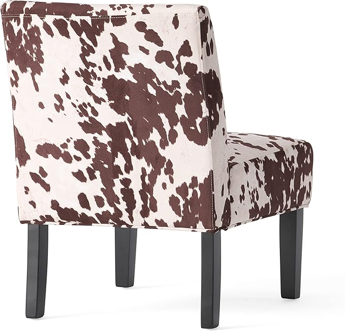Christopher Knight Home Kassi Fabric Accent Chairs, 2-Pcs Set, Milk Cow - LeafyLoom