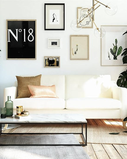 Mr. Kate Tess Sofa with Soft Pocket Coil Cushions, Small Space Living Room Furniture, White Linen - LeafyLoom