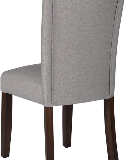 HomePop Classic Parsons Dining Chairs, Single Pack, Ash Gray - LeafyLoom