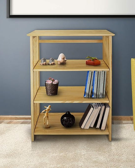 Casual Home "Soho Manhattan 4-Shelf Folding Bookcase 26"" Wide - Natural (333-40) - LeafyLoom