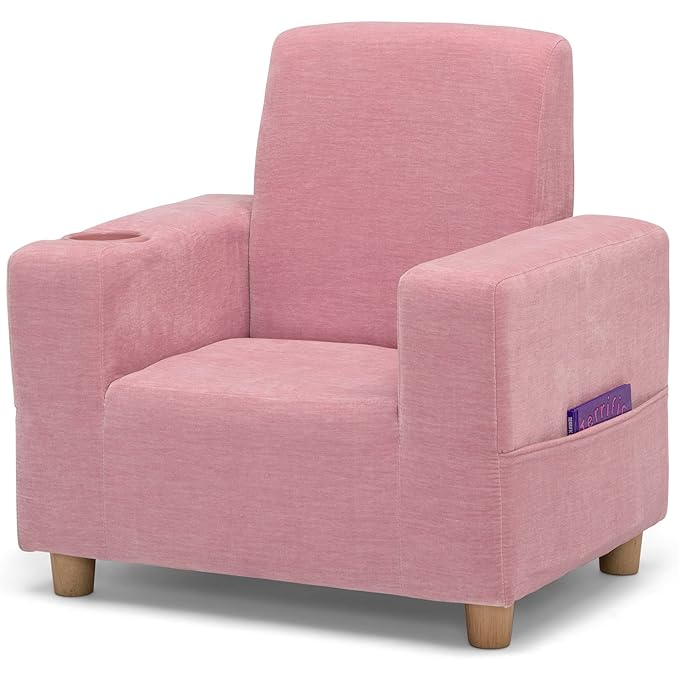 GAP GapKids Upholstered Chair, Blush - LeafyLoom