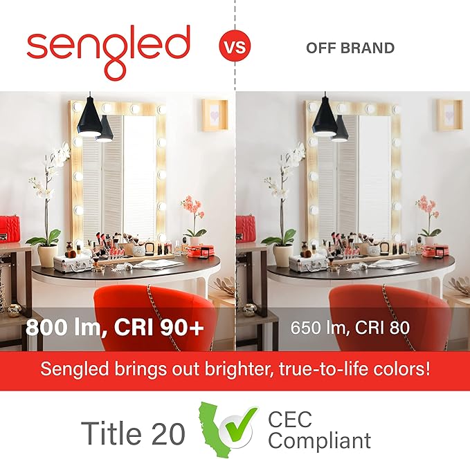 Sengled Alexa Light Bulb, S1 Auto Pairing with Alexa Devices, Smart Light Bulbs That Work with Alexa, Bluetooth Mesh Smart Home Lighting, Daylight 5000K, E26 60W Equivalent, 800LM, 3-Pack Sengled