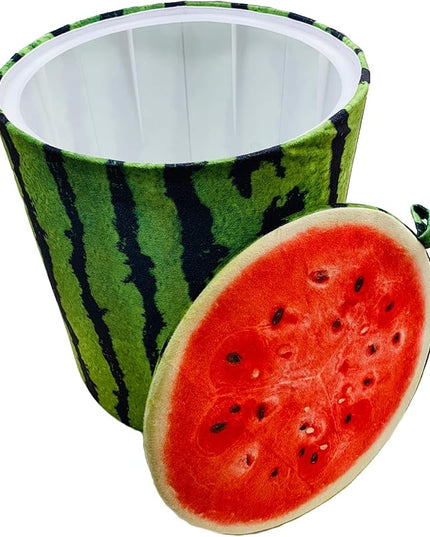 Storl Organizer Storage Stool for Toy and Cloth and Kids Stool (Watermelon, 12Wx13H) - LeafyLoom
