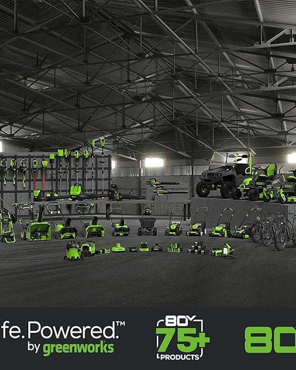 Greenworks 80V 700 CFM Cordless Leaf Blower, 2.5Ah Battery and 45 Minute Rapid Charger - LeafyLoom