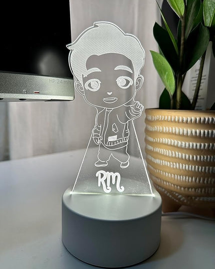 RM Kpop Bangtan Boys LED Night Light Bedroom Desk Lamp - Perfect Holiday Gift, Birthday Gift, Christmas Gift (Novelty Item, Limited Stock) - LeafyLoom