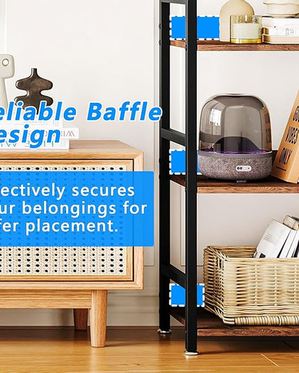 Small Bookshelf for Small Spaces, 3 Tier Small Book Shelf Organizer, Narrow Bookcase for Small Spaces, Small Bookcase for Bedroom, Living Room, Home, Office, 120 lbs Weight Capacity (Brown) - LeafyLoom