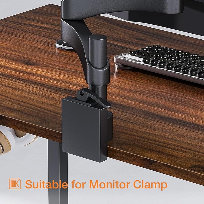 ODK Computer Desk, 40 Inch Small Study Desk, Office Desk with Storage, Work Table with Headphone Hook for Small Space Home Office, Deep Brown - LeafyLoom
