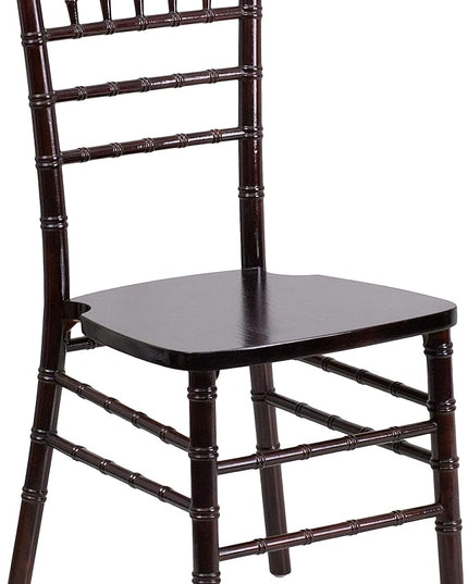 Flash Furniture 2 Pack HERCULES Series Walnut Wood Chiavari Chair - LeafyLoom