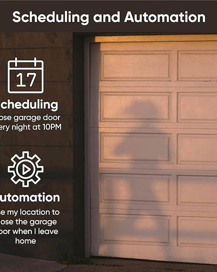 Wyze Smart Garage Door Opener w/built-in HD Video, Remotely Control Garage Door, 1080p HD Video w/Color Night Vision, Two-Way Audio WYZE