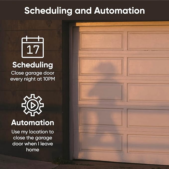 Wyze Smart Garage Door Opener w/built-in HD Video, Remotely Control Garage Door, 1080p HD Video w/Color Night Vision, Two-Way Audio WYZE