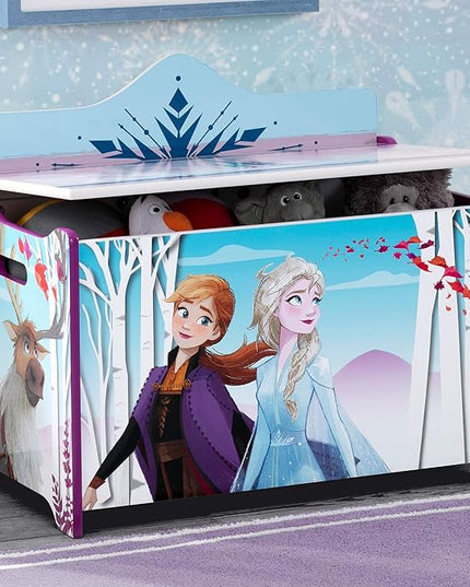 Delta Children Deluxe Toy Box, Disney Frozen II - LeafyLoom