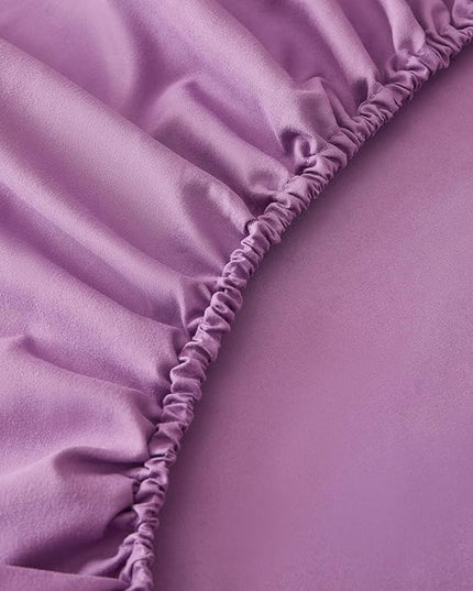 Bed Sheet Set - Brushed Microfiber Bedding - Bedding Sheets & Pillowcases - Deep Pockets - Easy Fit - Breathable & Soft Hotel Sheets - 4 Piece Full Purple - LeafyLoom