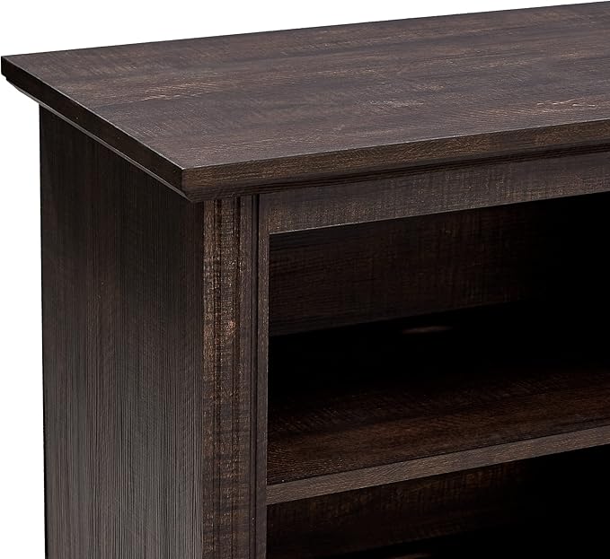 ROCKPOINT 70inch Classical TV Stand Storage Media Console Entertainment Center for TVs up to 80,Espresso - LeafyLoom