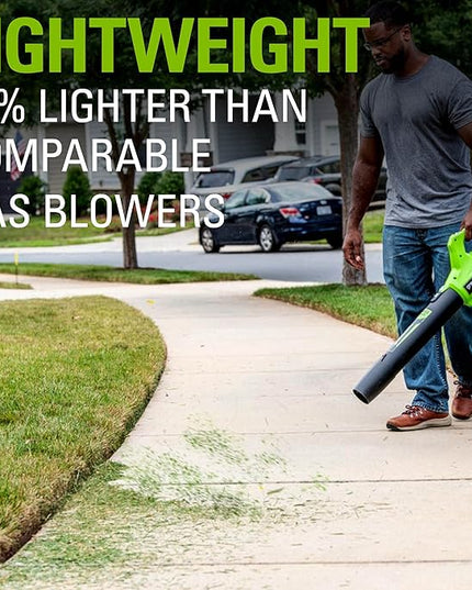 Greenworks 24V (90 MPH / 320 CFM / 125+ Compatible Tools) Cordless Axial Leaf Blower, Tool Only - LeafyLoom