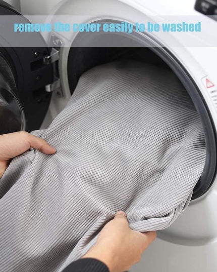 Stuffed Animal Storage Bean Bag Chair Cover (No Filler) Washable Ultra Soft Corduroy Bean Bag Cover for Organizing Plush Toys or Textile, Sack Bean Bag for Adults, Teens - LeafyLoom