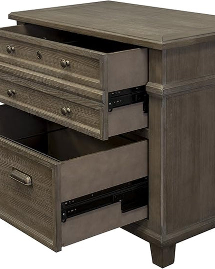 Martin Furniture Lateral File, Weathered Dove - LeafyLoom