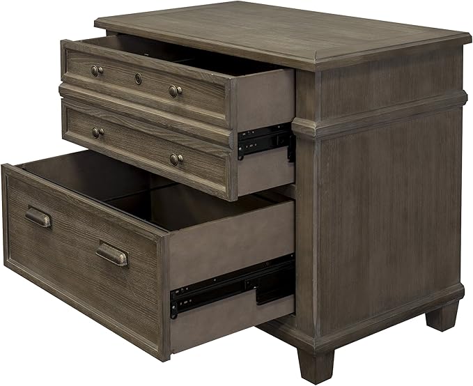 Martin Furniture Lateral File, Weathered Dove - LeafyLoom