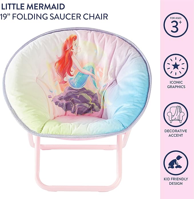 Idea Nuova Little Mermaid Saucer Chair - LeafyLoom