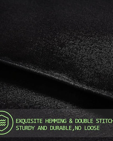 AMGUI California King Comforter Set 3 Pieces - Goose Down Alternative with 2 Pillow Shams - Extra Thick - Soft and Comfortable - Machine Washable (California King,Black) - LeafyLoom