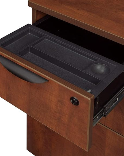 Regency Pedestal Legacy Box File, 15.5" x 22", Cherry - LeafyLoom