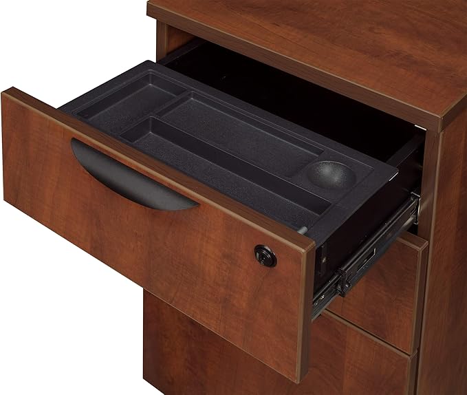 Regency Pedestal Legacy Box File, 15.5" x 22", Cherry - LeafyLoom