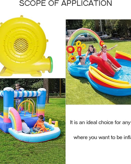 Air Blower 750 Watts, Bounce House Blower for inflatables Jump House, Inflatable Castle and Jump Slides, Efficient and Convenient Commercial Inflatable Blower for Bounce House (Style C-750W) - LeafyLoom