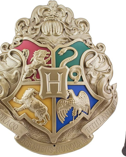 Paladone - Harry Potter - Hogwarts Crest - Lamp with Control Wands Black - LeafyLoom