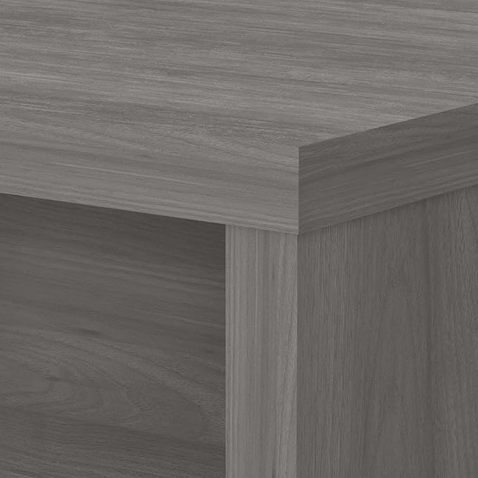 Bush Business Furniture Echo Desk Return/Bridge, Modern Gray - LeafyLoom
