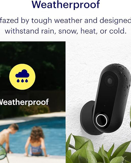 Canary Flex Indoor/Outdoor, Wire-free or Plugged-in, Weatherproof HD Security Camera - Black Canary