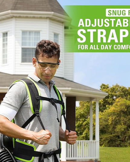 Greenworks 40V (165 MPH / 660 CFM / 75+ Compatible Tools) Cordless Brushless Backpack Leaf Blower, 8.0Ah Battery and Charger Included, Green - LeafyLoom