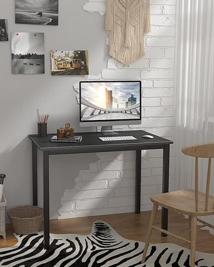 SogesGame Computer Desk,31 inch Home Office Desks for Small Spaces, Writing Study Corner Desk, Modern Simple Style Laptop Table,Easy to Assemble, Black - LeafyLoom