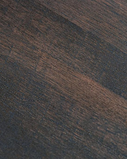 HOMCOM Industrial Style Home Office Desk with Filing Cabinet Storage Drawer for Letter Size Papers and Steel Frame, Black/Walnut - LeafyLoom