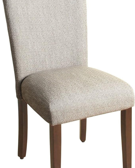 HomePop Parsons Classic Upholstered Accent Dining Chair, Single Pack, Light Grey - LeafyLoom