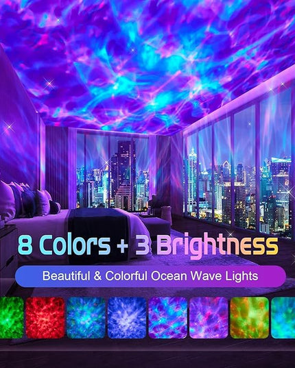One Fire Galaxy Projector Star Projector Galaxy Light, 16 Color Changing+White Noise Sky Light Projector for Bedroom, Bluetooth Speaker Star Night Light Projector, Galaxy Light Projector for Bedroom OneFire