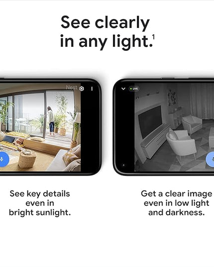 Google Nest Security Cam (Wired) - 2nd Generation - Fog, 1080p, Motion Only GoogleLLC