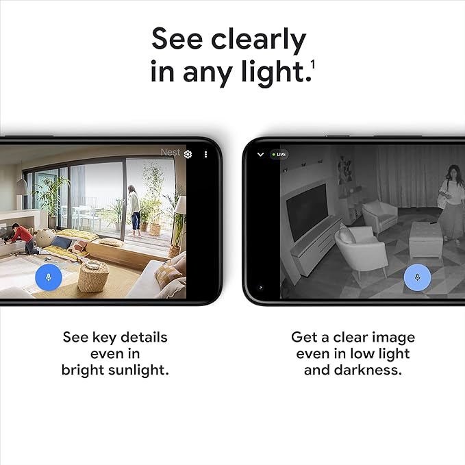 Google Nest Security Cam (Wired) - 2nd Generation - Linen, 1080p, Motion Only GoogleLLC