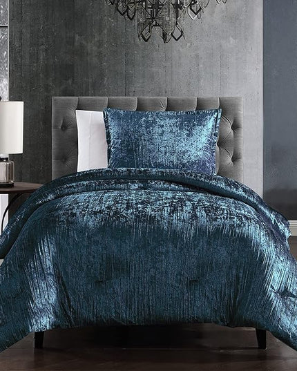 Riverbrook Home Turin Comforter Set, Twin, Blue, 2-Piece Set - LeafyLoom
