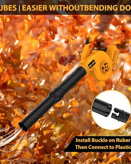 Cordless Leaf Blower for DEWALT 20V Max Battery, 2-in-1 Handle Electric Blower + Vacuum Cleaner, 6 Variable Speed Up to 180MPH, Electric Jobsite Air Blower with Brushless Motor (Battery Not Included) - LeafyLoom