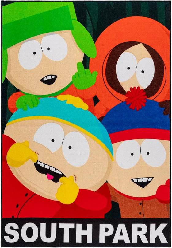 Gertmenian Paramount South Park Selfie Area Rug | Novelty Funny Home Decor for Youth, Teens & Adults | 4x6 Large, Multi, 27063 - LeafyLoom