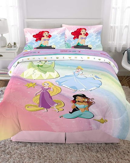 Disney Princess Ariel Kids Bedding Super Soft Comforter And Sheet Set, 5 Piece Full Size, "Official" Disney Product By Franco - LeafyLoom