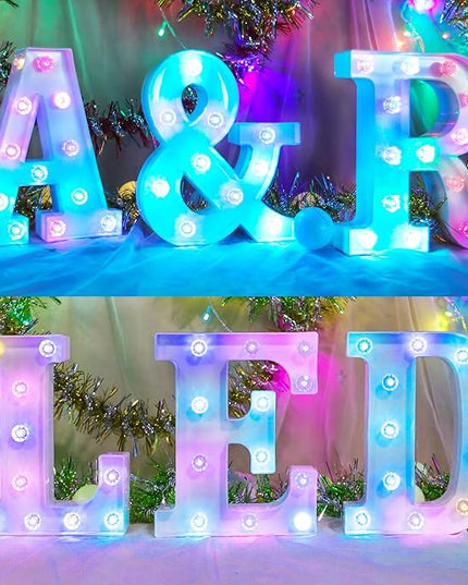 Decorative Led Light Up Number, Light Up Number Sign for Night Light Wedding Birthday Party Christmas Home Bar Decoration Number-(Number 2) - LeafyLoom