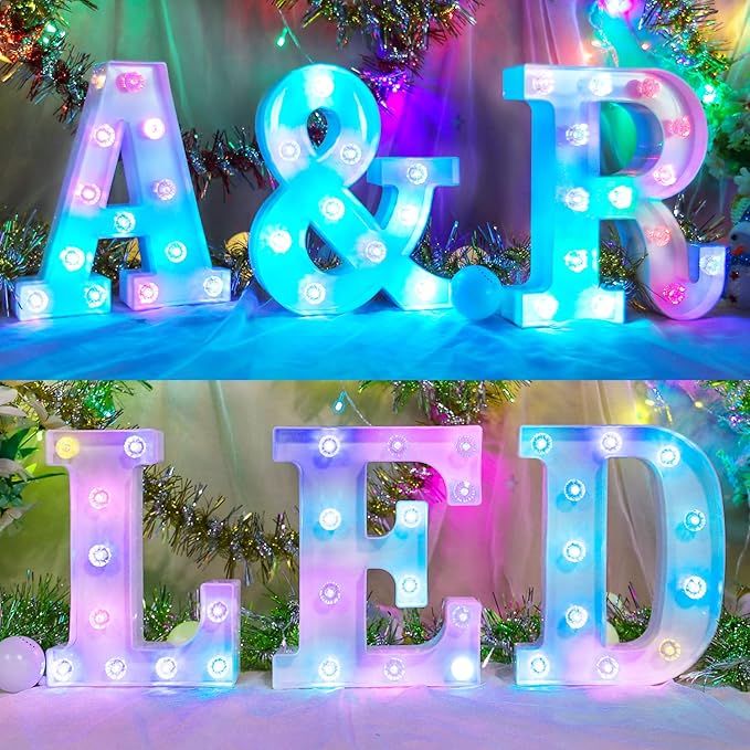 Decorative Led Light Up Number, Light Up Number Sign for Night Light Wedding Birthday Party Christmas Home Bar Decoration Number-(Number 2) - LeafyLoom