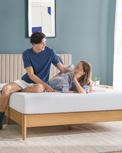 ZINUS 6 Inch Green Tea Cooling Memory Foam Mattress [New Version], Full, Fiberglass free, Medium Firmness, Cooling Gel Foam, Certified Safe Foams & Fabric, Mattress in A Box - LeafyLoom