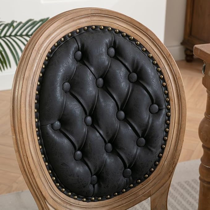 NicBex Haerin-SD-00121-LWJ Dining Chairs, 23"x19.1"x37.2", Black - LeafyLoom